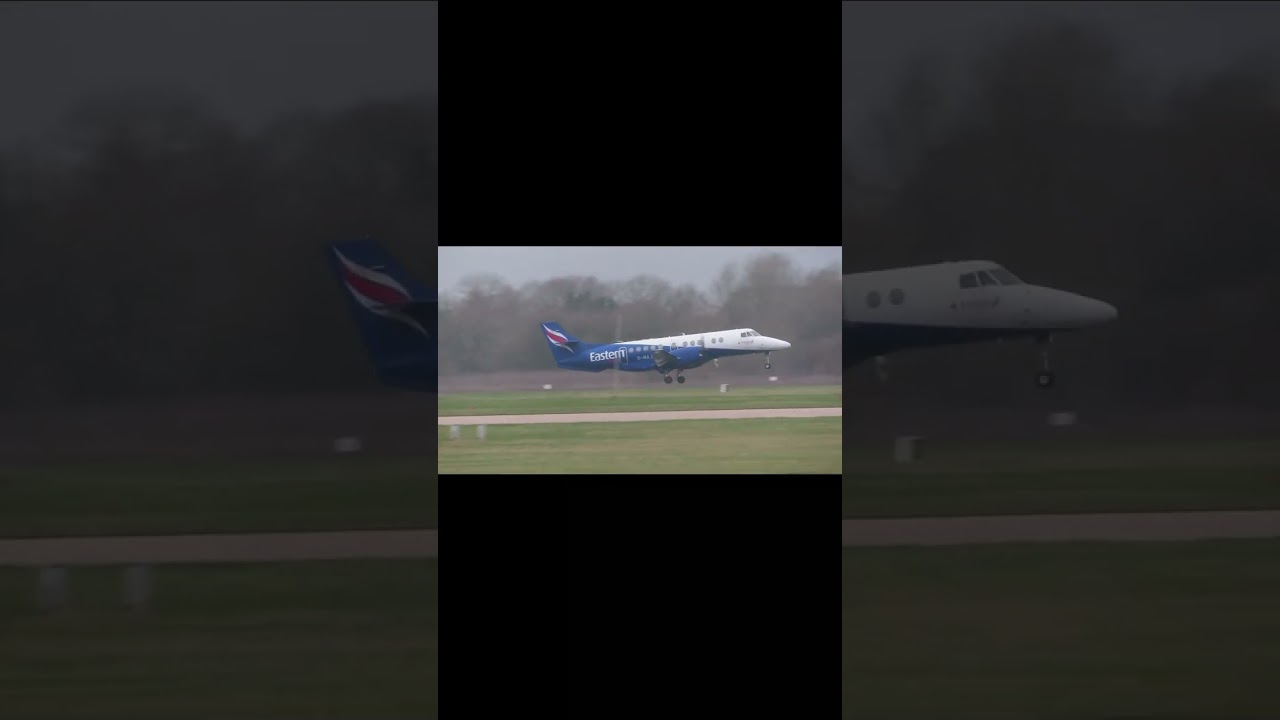 Eastern Airways BAe Jetstream Arriving At Manchester | 08.03.23