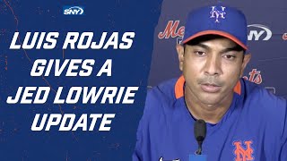 Luis Rojas delivers health update on Jed Lowrie | New York Mets | SNY