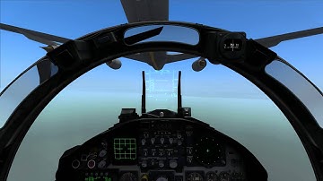 DCS:F-15C Aerial refueling practice