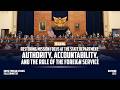 Restoring Mission Focus: Authority, Accountability, and the Role of the Foreign Service