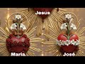 Os três Corações. Sagrado, Imaculado e Castíssimo
