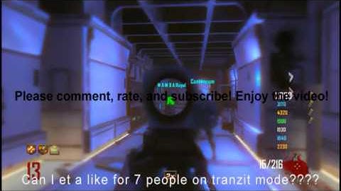 Black ops 2 | 8 player tranzit mode | Tutorial | No Lag Switch