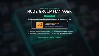 OEBS Node Group Manager 2.0 for Blender | Geometry, Shader & Compositor Nodes