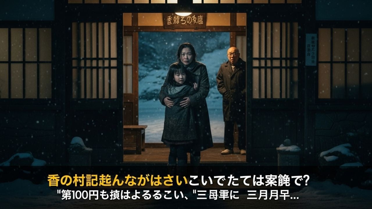 全身ずぶ濡れの母子が温泉宿に「娘だけでも100円で」主人「金はいらない」→3ヶ月 後、宿に起きた奇跡【感動する話】