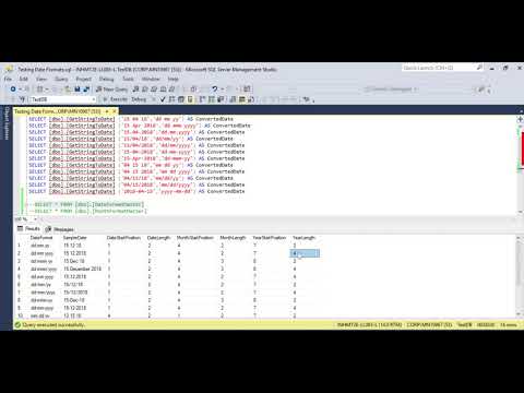 sql string to date format
