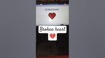 💔 Broken heart symbol Code in Ms Word | Sad Song| #shorts #sad #trending #shortvideo #shortfeed #fyp