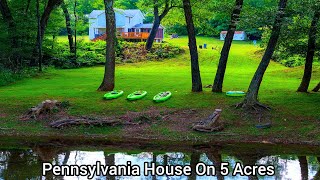 Pennsylvania House on 5+ Acres | Riverfront Retreat & Income Potential|PA Real Estate|Aspen Mansions
