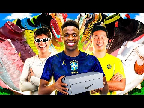  FEZ O GOL? GANHA UMA CHUTEIRA DA NIKE! Ft. VINI JR!! 😱*FILA DE CHUTEIRAS HARDCORE*