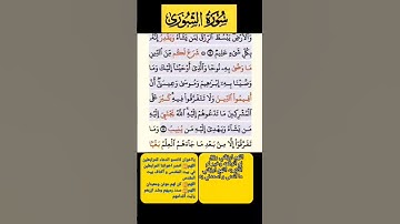 سورة الشورى فارس عباد الاية 12-13