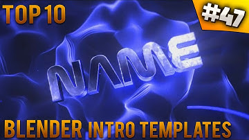 TOP 10 Blender intro templates #47 (Free download)