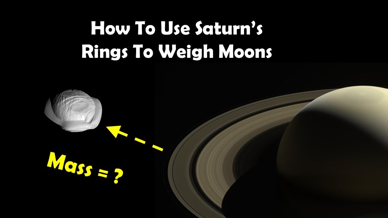How To Use Saturn’s Rings To Weigh Moons