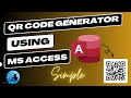 Qr code generator using ms access  ms access vba  rover