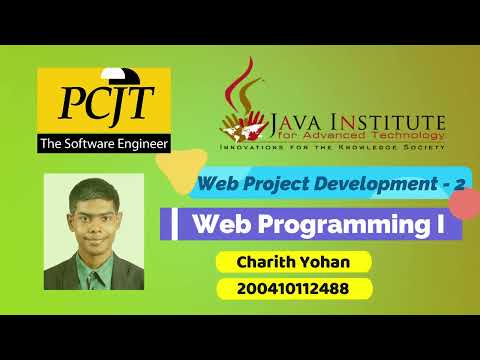Program the user sign up process including input validations | Java Institute | Charith Yohan