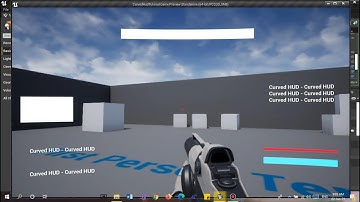 Curved HUD "Widget" Tutorial UE4 - Unreal Engine