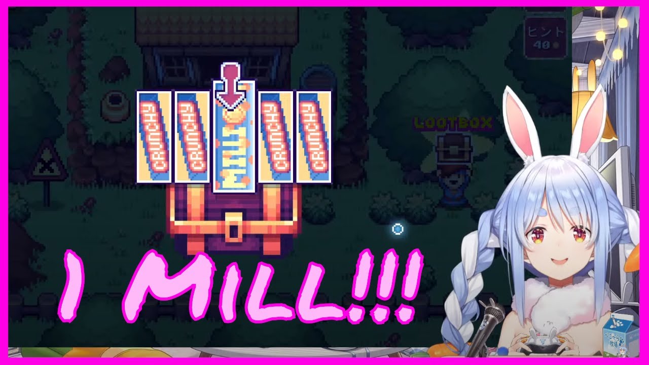 Pekora lootbox gambles for 1 Million Coins and it's not even a game [Hololive]