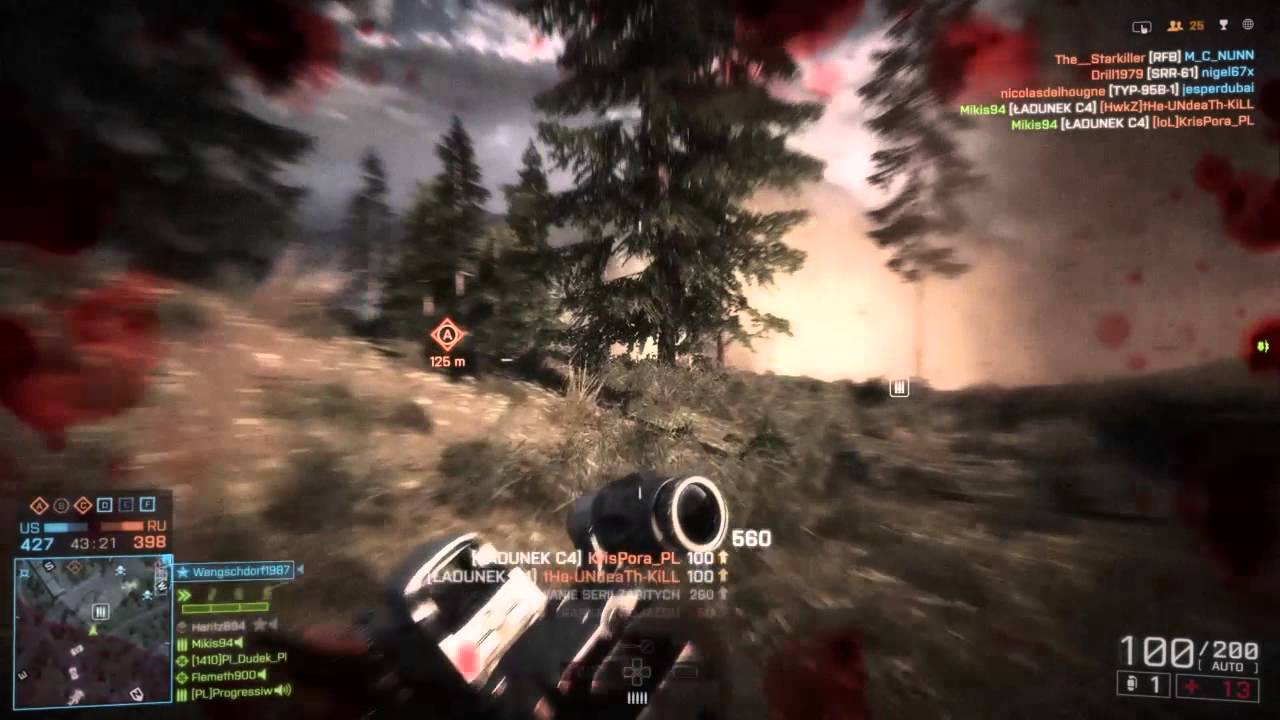 Battlefield 4: Destroying noobs in tank xD