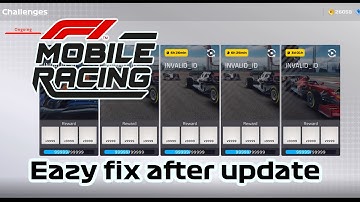 HOW TO FIX F1 MOBILE RACING AFTER UPDATE