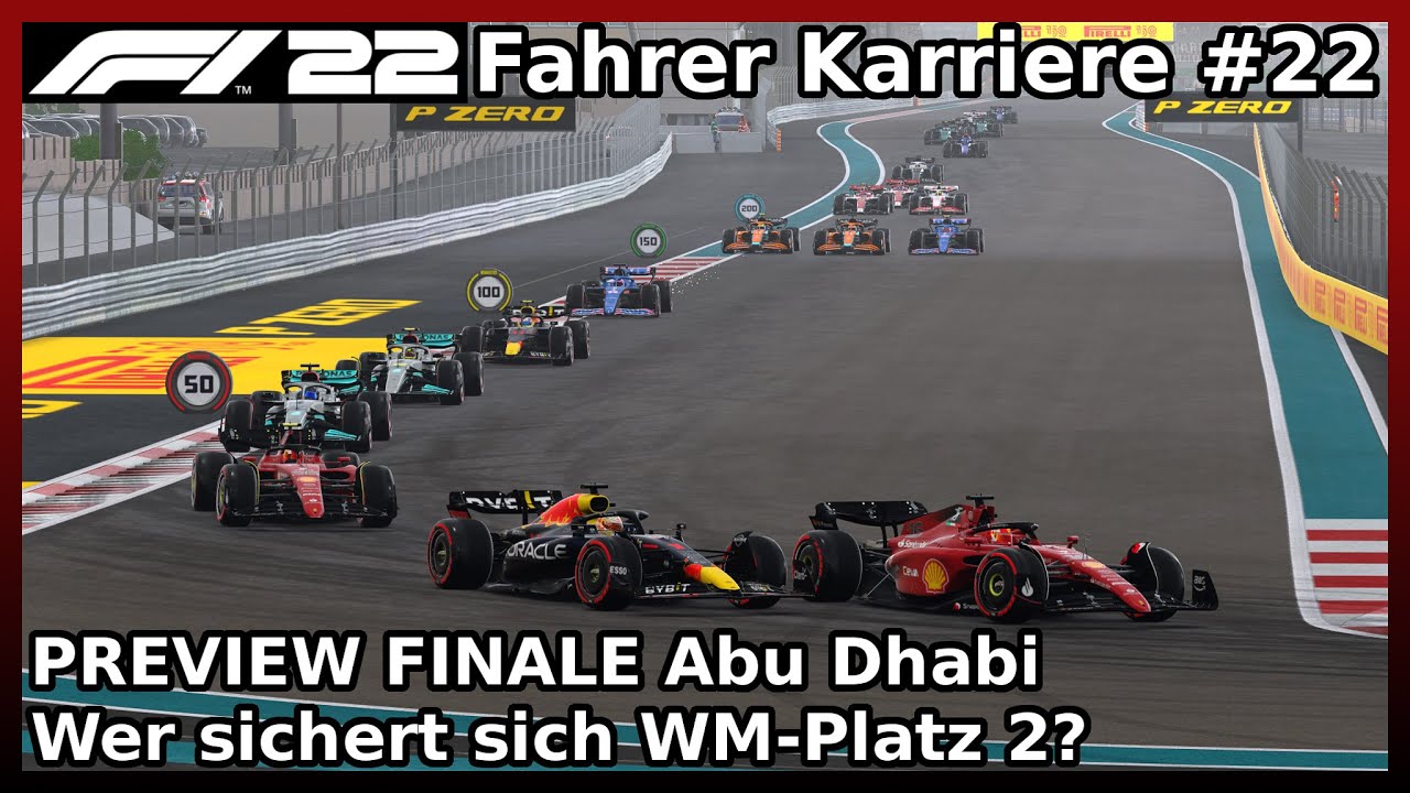 PREVIEW FINALE Abu Dhabi GP - Vettel´s letztes Rennen! | F1 22 Fahrer-Karriere #22