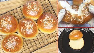  خبز الهامبرجر الطرى القطنى وافضل من بتاع المطاعم بكل الخطوات و بكل سهوله | Soft Burger Bread