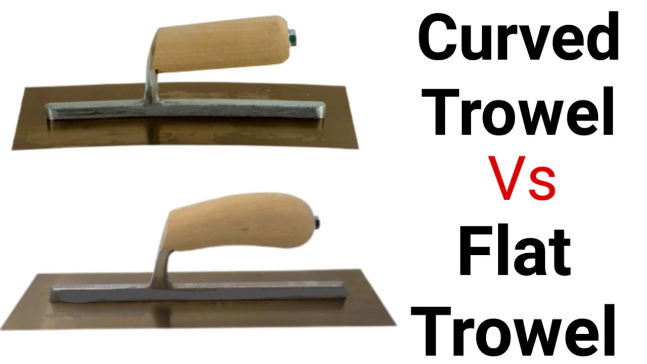 Curved Trowel vs Flat Trowel mudding drywall