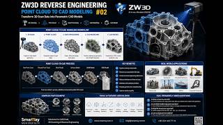 ZW3D Reverse Engineering | Point Cloud to CAD Modeling  #02