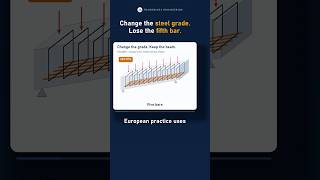 Change the steel grade, lose the fifth bar #structuralengineering #engineering #steeldesign