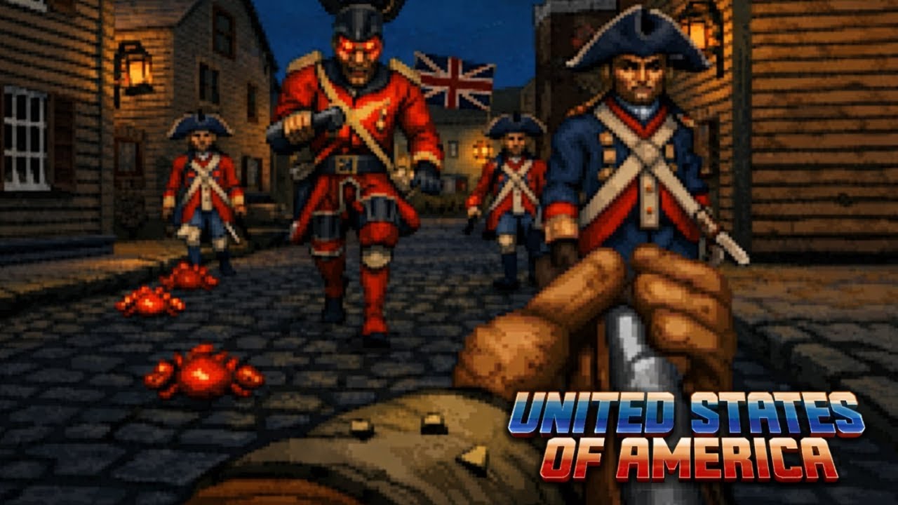 American History in the style of Doom