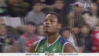 Deonte Burton, 3 3-Pointers in 1st quarter | Promy vs Knights | 20180126 | 2017-18 KBL