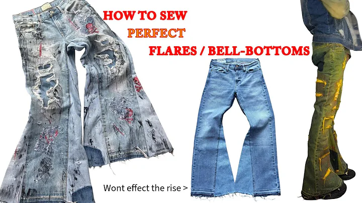 How to sew perfect flares / bell-bottoms at home