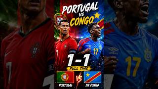 Portugal vs DR Congo 1-1 ⚽ Crazy Draw! World Cup Thriller #fifa #football #ronaldo