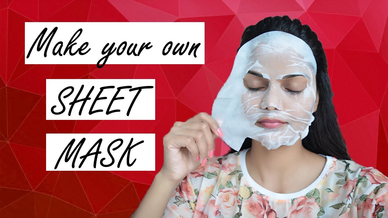 DIY NATURAL SHEET MASK Homemade Sheet Mask Recipe YouTube