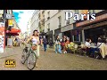 Paris Walking Tour | Rue Mouffetard | 5th arrondissement of Paris (4K UHD)