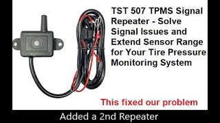 Added a 2nd TST 507 TPMS Repeater to Forest River Riverstone 29RKFB 5th Wheel RV