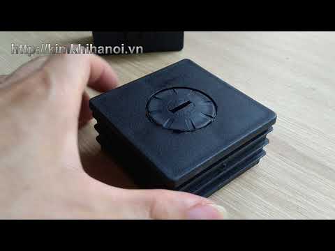 Video Nắp nhựa bịt đầu ống sắt/thép hộp vuông 75x75 mm - youtube
