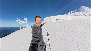Skiing Up to a Building That Disappears Every Year.