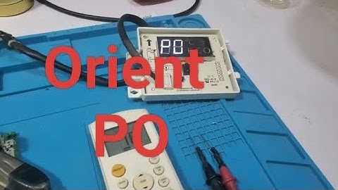 #167 ORIENT DC INVERTER AC P0 ERROR CODE