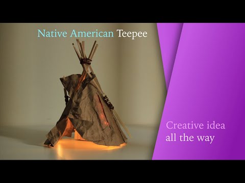 How to make a Native American Tipi / Teepee – Part I