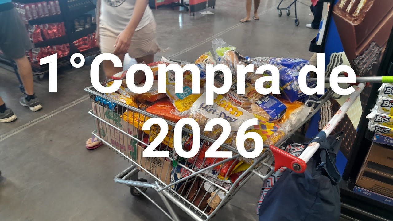 Primeira Compra de 2026....Peguei muita promoção. ....Valores bons (Janeiro 2026)