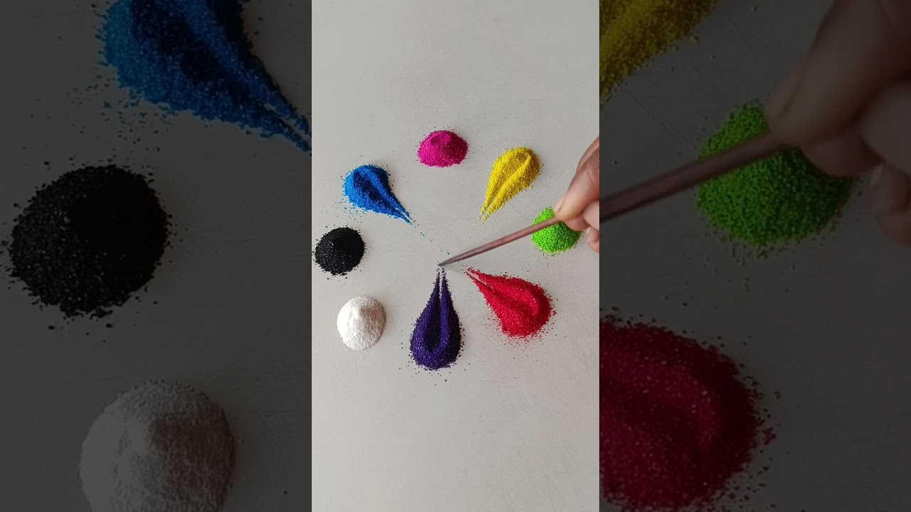 simple Rangoli, satisfying rangoli, Easy rangsatisfying 