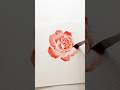 Easy watercolour rose painting technique 🌹 #rose #shorts #art #watercolor
