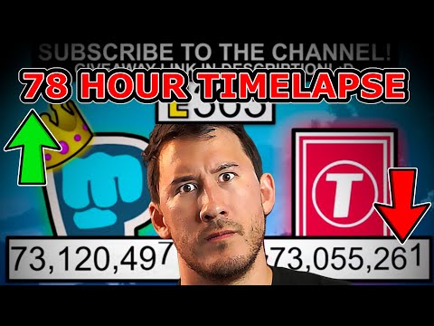 PewDiePie VS T-Series TIMELAPSE (The Markiplier Effect)