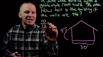 Calculate Roof Height Given Building Width and Roof Pitch