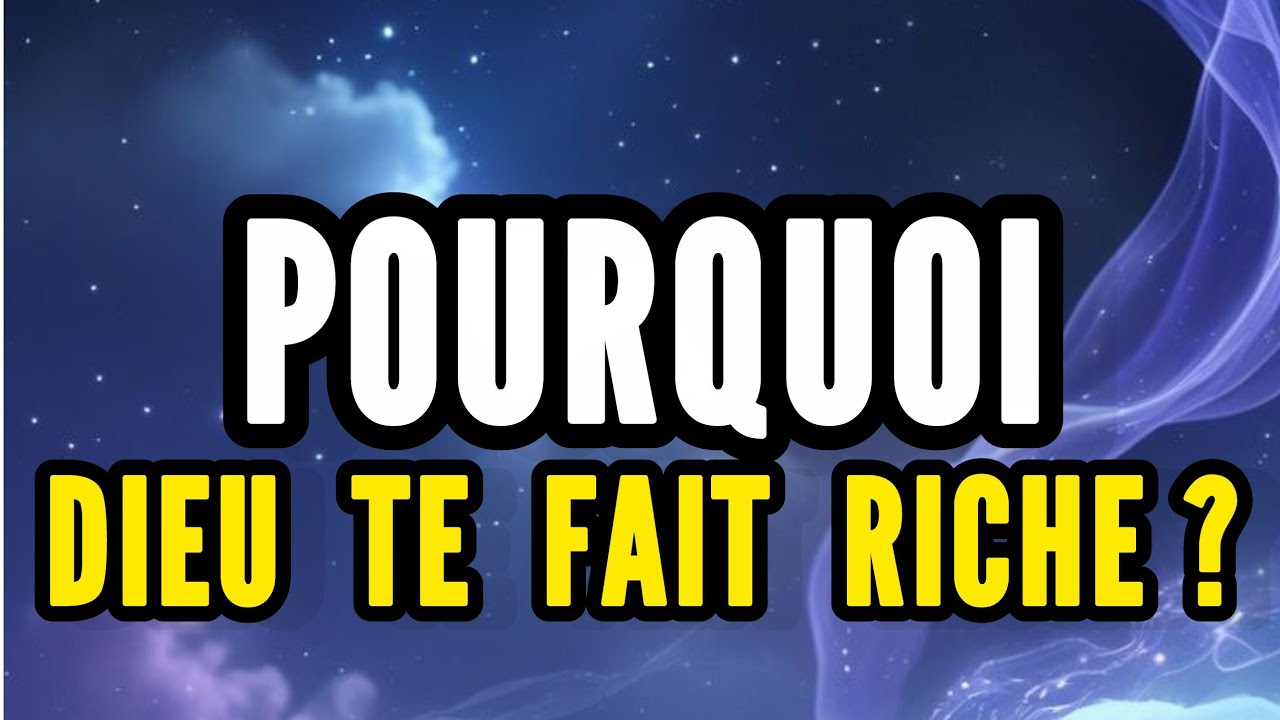 POURQUOI DIEU Libère des OPPORTUNITÉS FINANCIÈRES SURNATURELLES pour SES ÉLUS 