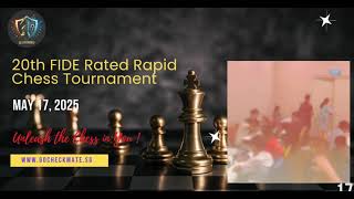 Go Checkmate 20th FIDE Rated Rapid Chess Tournament - 17 May 2025 at PGP Hall screenshot 2