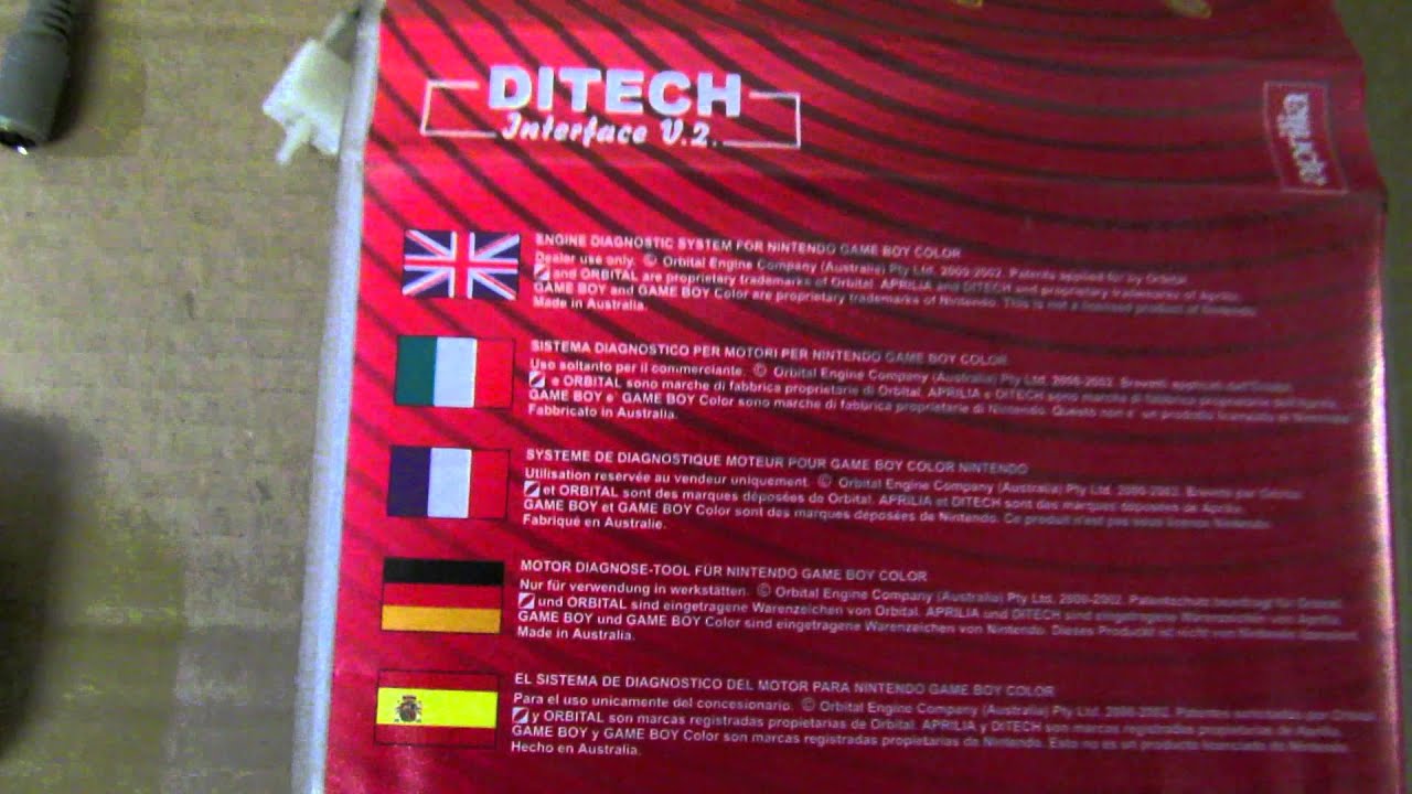 FOR SALE: RARE Aprilia SR 50 DiTech Game Boy ECU Tuner Diagnostics tool