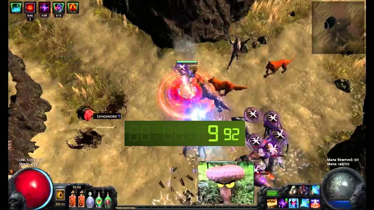 Duration of gluttony with temporal chains.