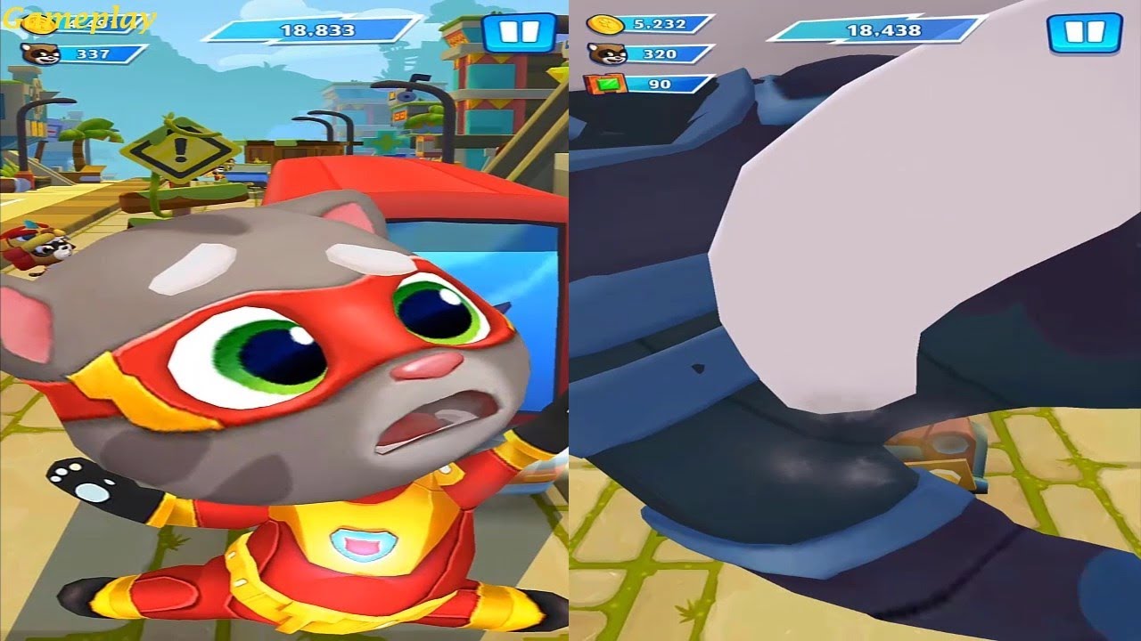 Talking Tom Hero Dash  2021 - SUPER TOM VS MOONLIGHT ANGELA IN THE JUNGLE Android iOS Gameplay HD