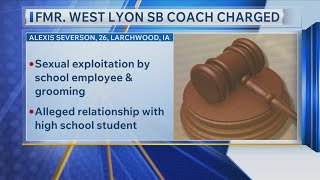Former West Lyon Softball Coach Charged With Sexual Exploitation By A School Employee And Grooming