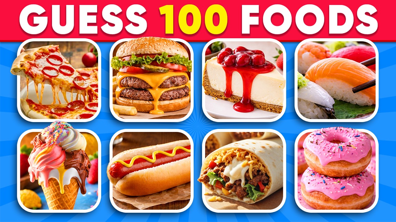 Guess The Food in 3 Seconds 🍕🤔 | 100 Popular Foods & Meals