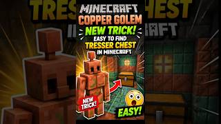 Minecraft New Copper Golem Trick to Find Treasure Chests Easily! 😱#minecraft #jirogamerz